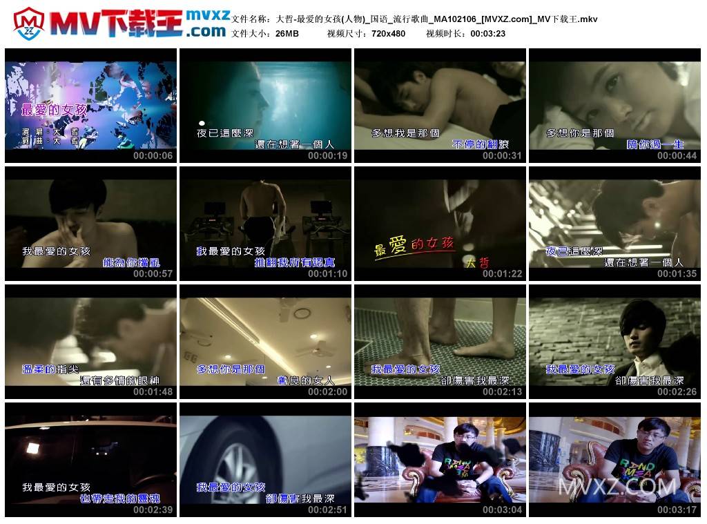 大哲-最爱的女孩(人物)_国语_流行歌曲_MA102106